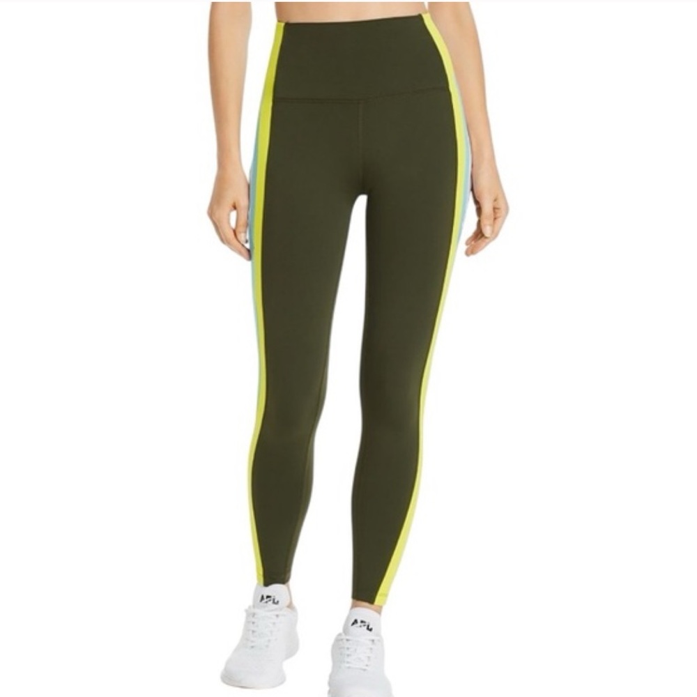 Splits59 Striped-Trim Leggings